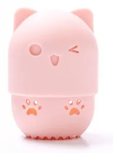 Cosmetic Sponge Silicone Cosmetic Blender Sponge Box Holder