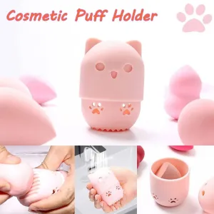 Cosmetic Sponge Silicone Cosmetic Blender Sponge Box Holder