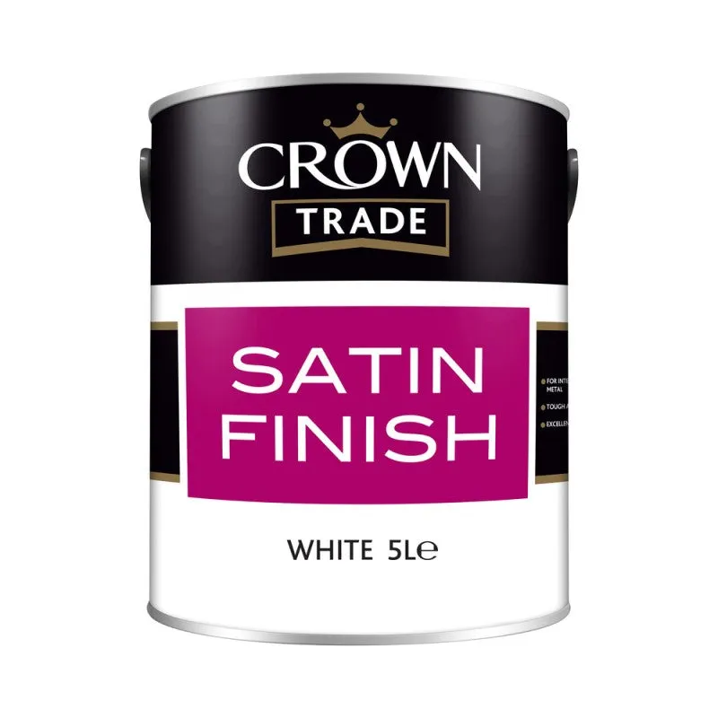 Crown Trade Satin - White