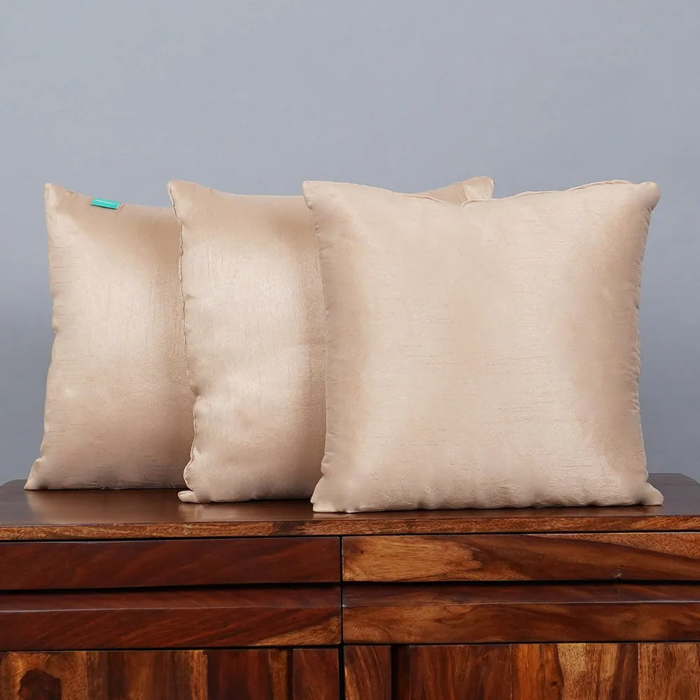 Cushions 16 x 16 Inch, Sofa Pillow - Beige