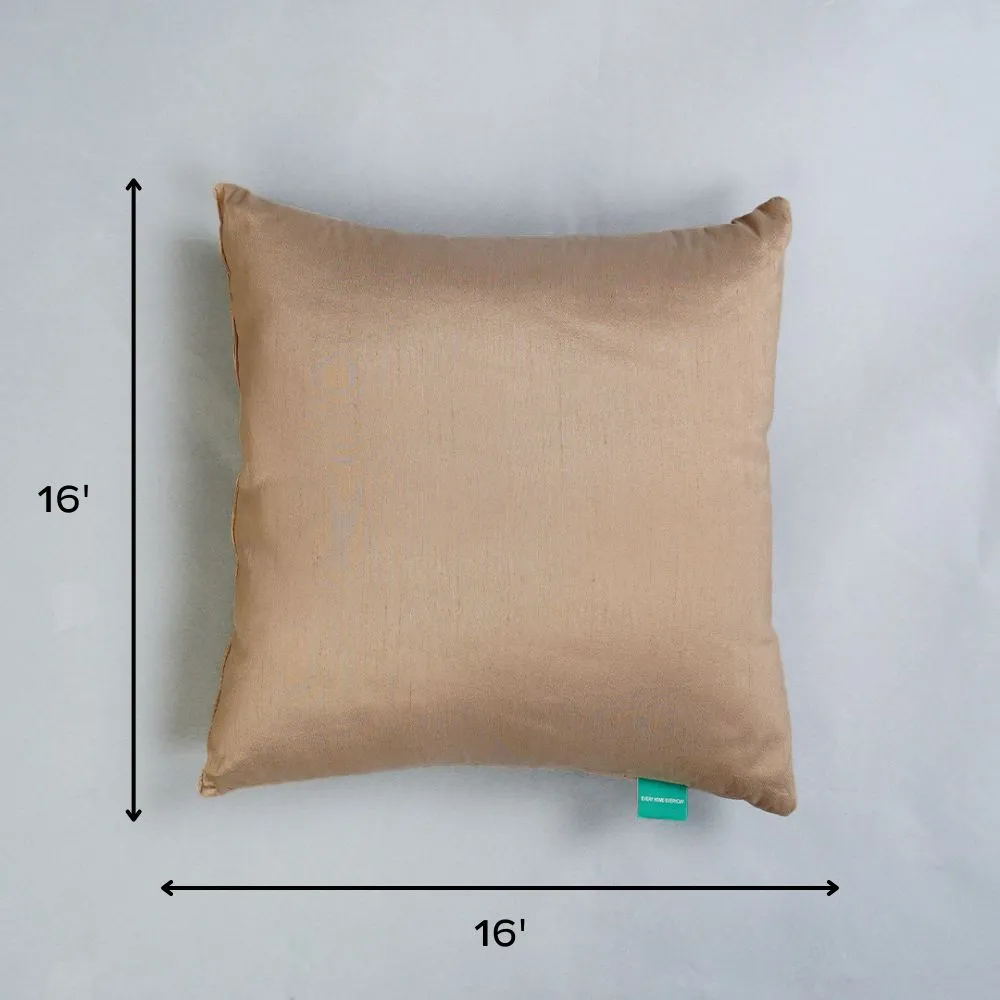Cushions 16 x 16 Inch, Sofa Pillow - Beige