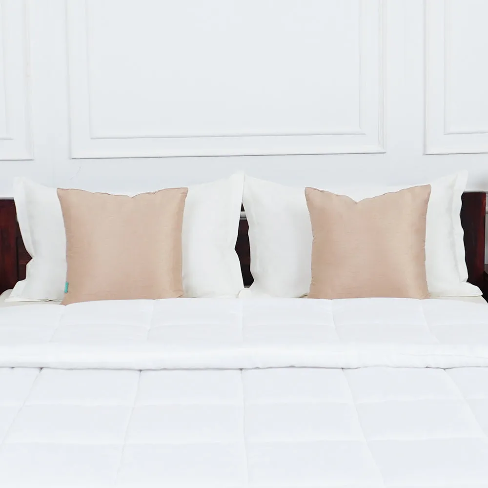 Cushions 16 x 16 Inch, Sofa Pillow - Beige