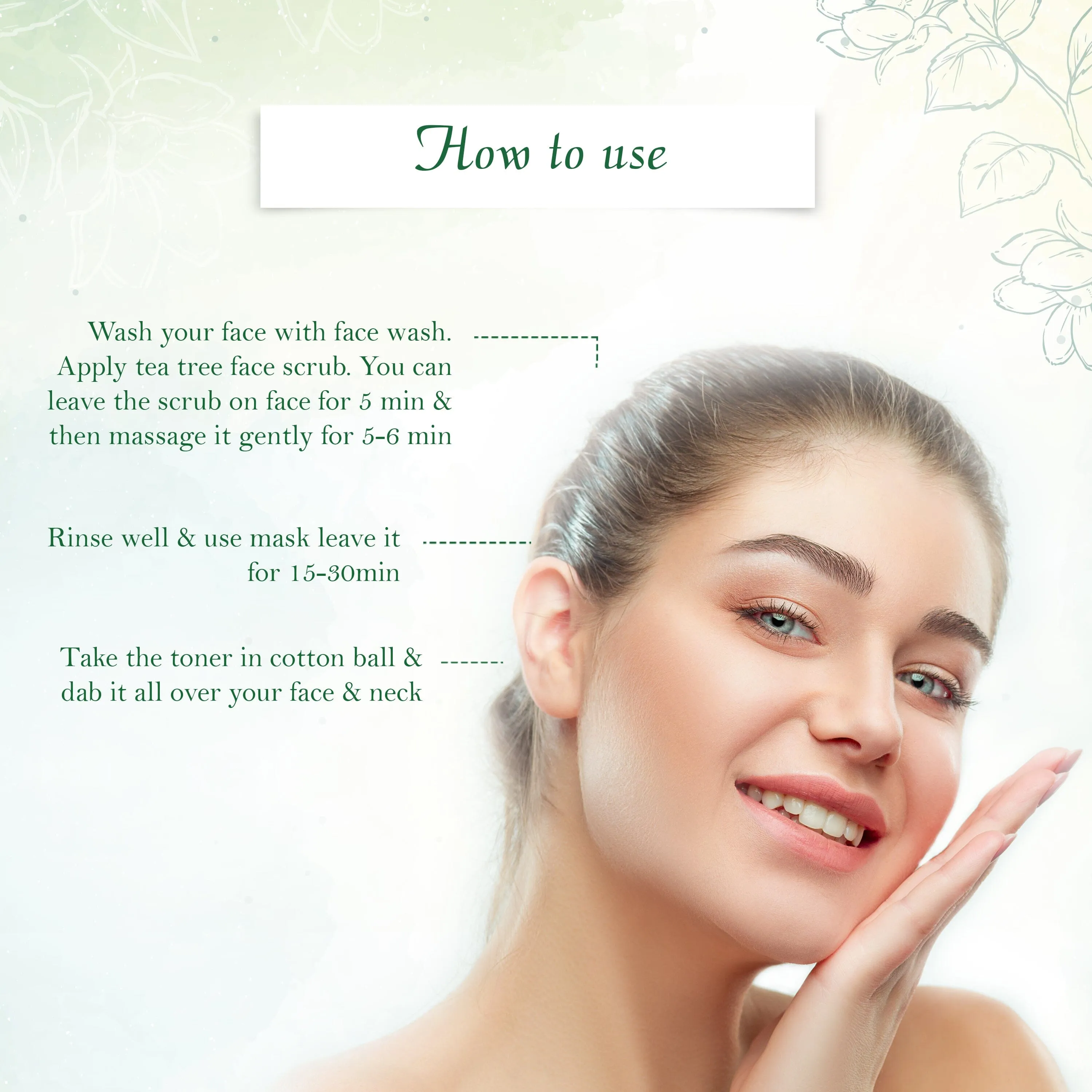 Customised Gift Set (3 items- Cucumber Toner, Kaolin Clay Mask, Tea Tree Neem Face Scrub)