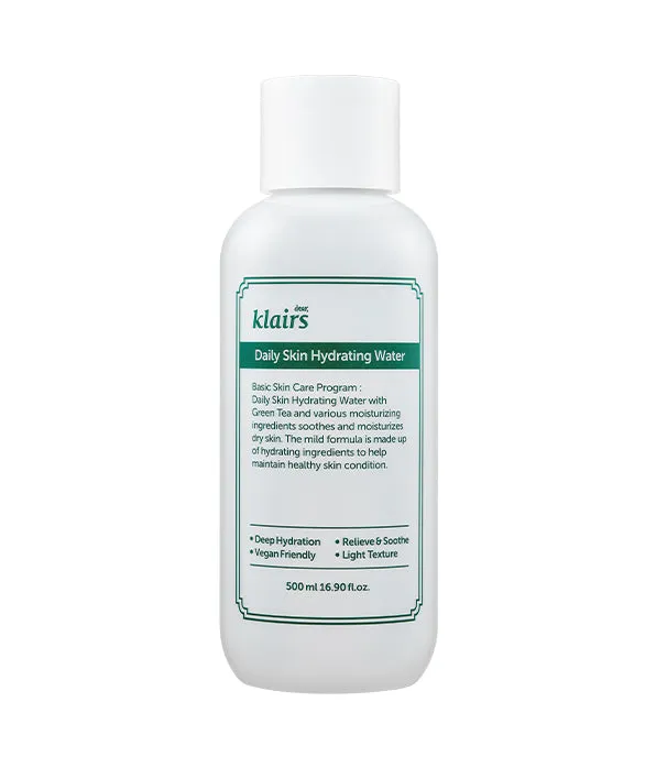 DEAR KLAIRS daily skin hydrating water  تونر البشرة المرطب بماء الشاي الاخضر