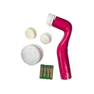 Dermaluxe Facial Cleaner with Interchangeable Pads - Rechargeable Electric Face Cleansing Brush