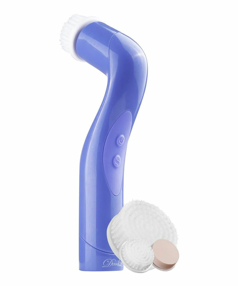 Dermaluxe Facial Cleaner with Interchangeable Pads - Rechargeable Electric Face Cleansing Brush