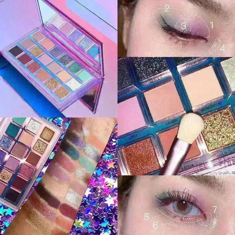 Desert Eyeshadow Palette Crystal Texture Matte Pearl Powder Delicate Eye Shadow