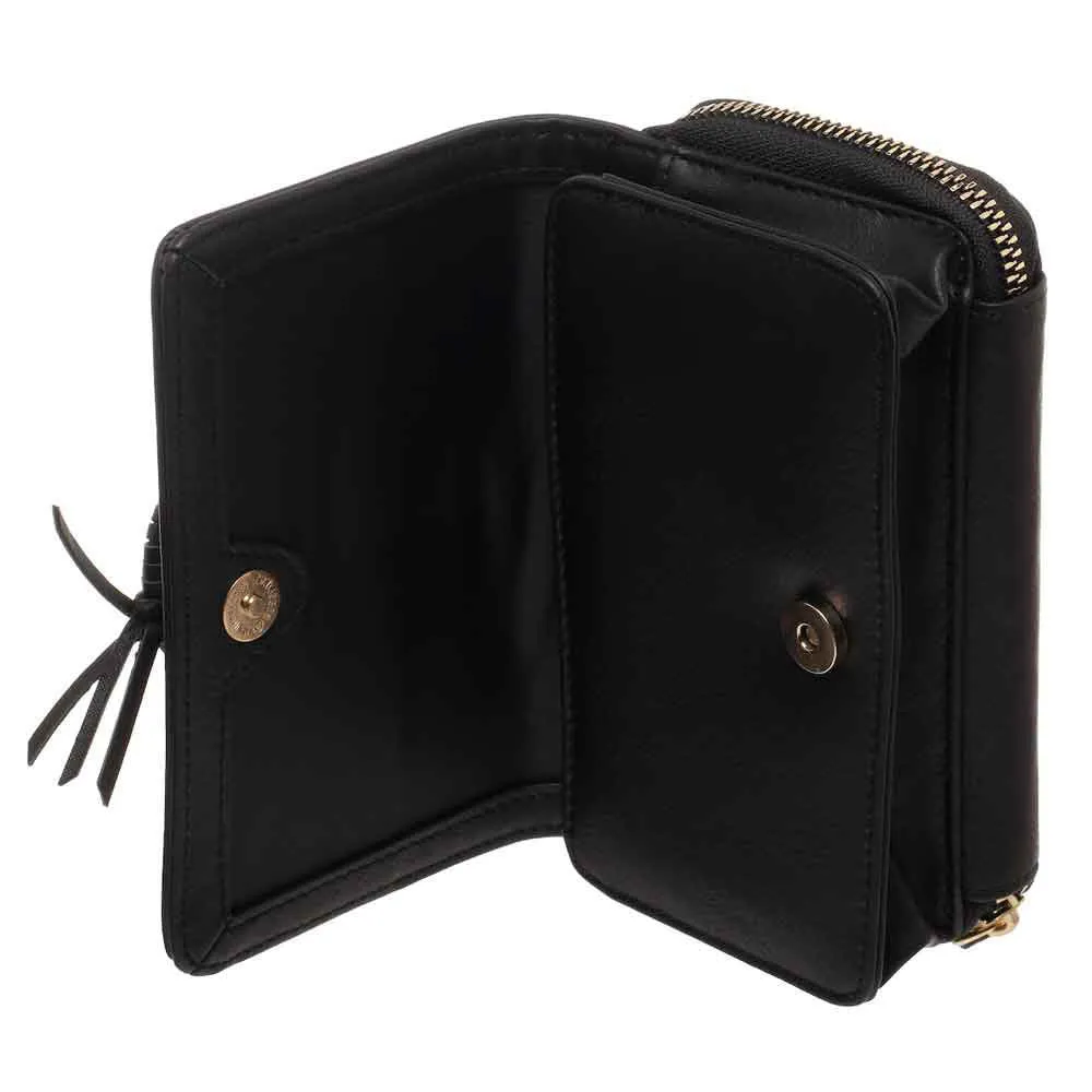 Disney Mickey Mouse Gold Metal Charm Wristlet Wallet