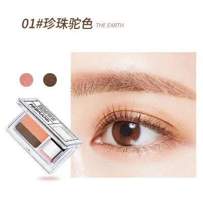 Double Color Women's Fashion Lazy Eyeshadow