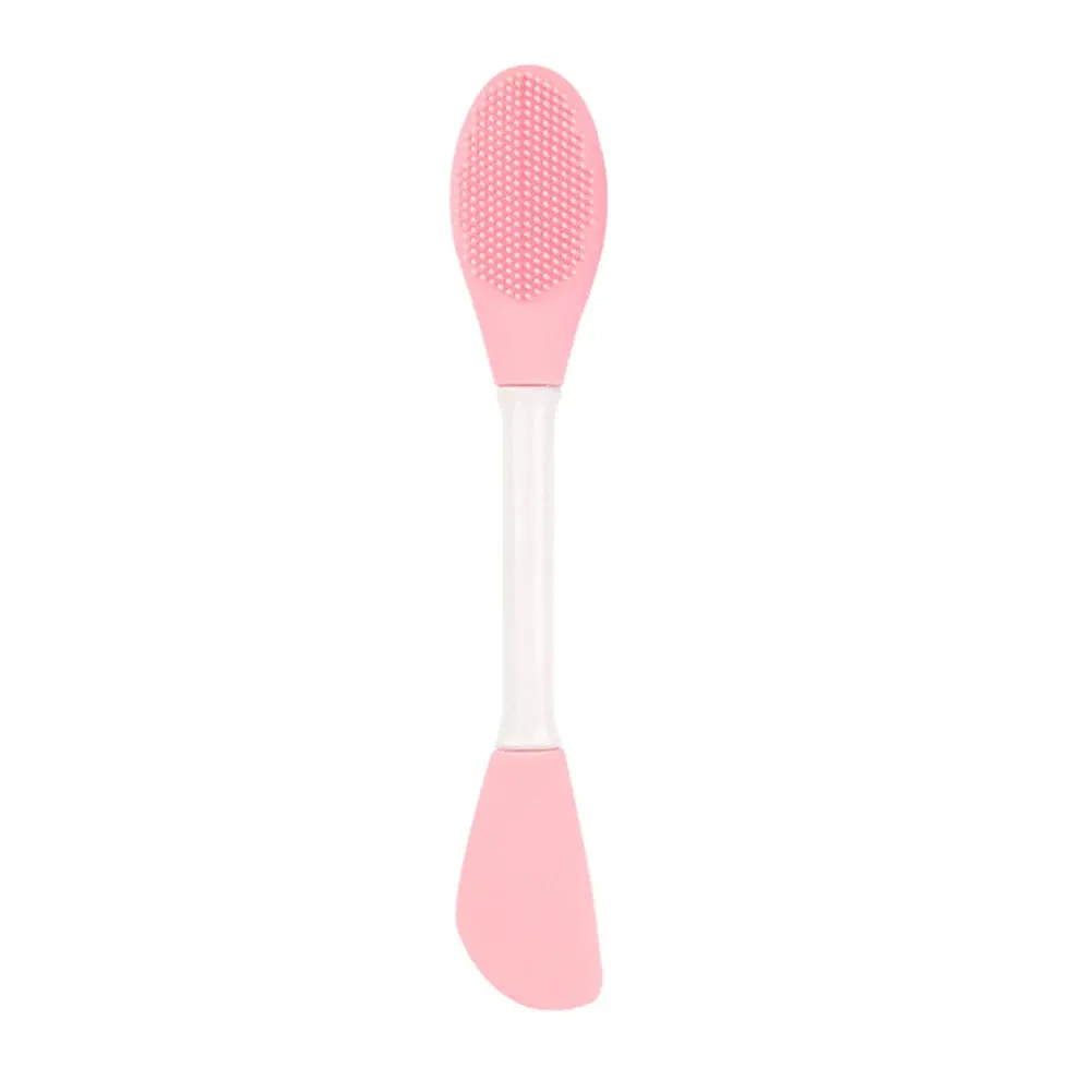 Double-Head Silicone Facial Mask Brush - Home Makeup Tool