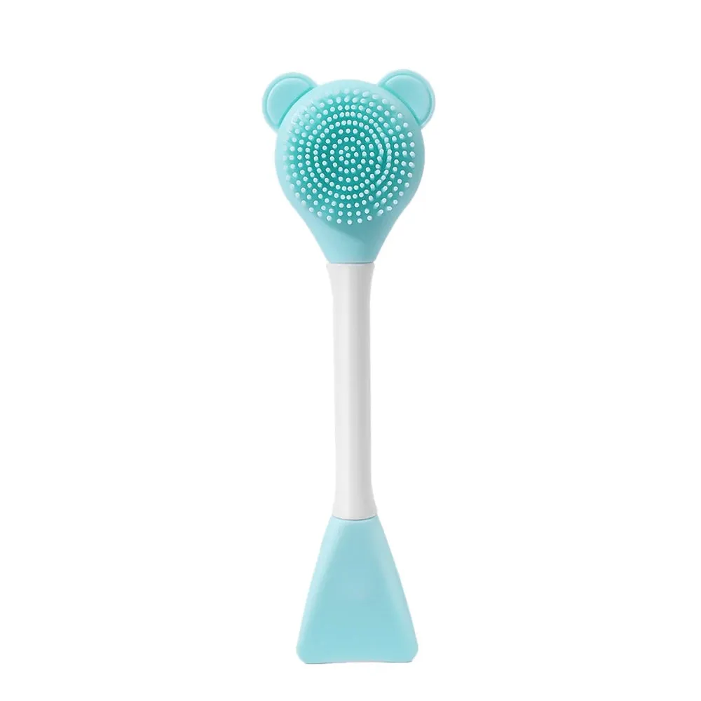 Double-Head Silicone Facial Mask Brush - Home Makeup Tool
