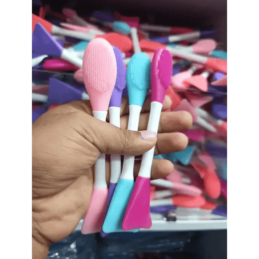 Double Headed Silicon Mask Applicator/Brush