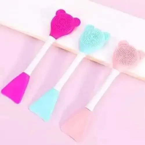 Double Headed Silicon Mask Applicator/Brush