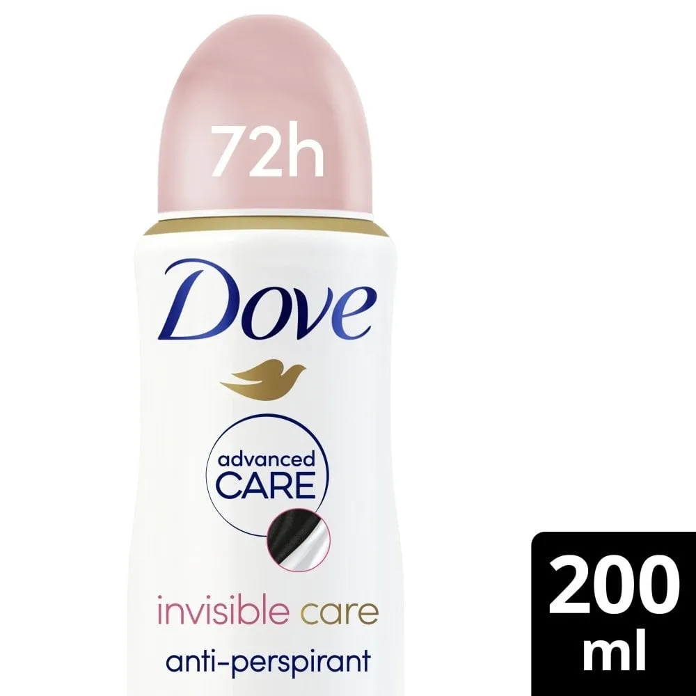 Dove Advanced Care Invisible Care Anti-Perspirant Deodorant Spray Trio 3 x 200ml