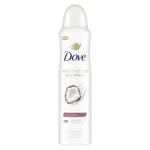 Dove Advanced Care Women's Antiperspirant Deodorant Dry Spray, Caring Coconut, 3.8 oz