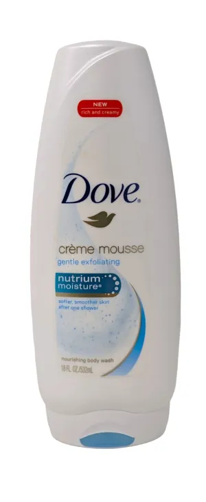 Dove Creme Mousse Gentle Exfoliating Nourishing Body Wash 18 oz