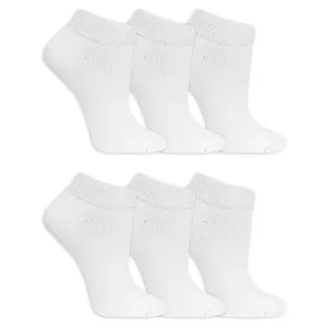 Dr. Scholl's womens Diabetes & Circulator - 4 6 Pair Packs Casual Sock, White, 8-12