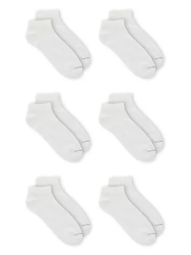 Dr. Scholl's womens Diabetes & Circulator - 4 6 Pair Packs Casual Sock, White, 8-12