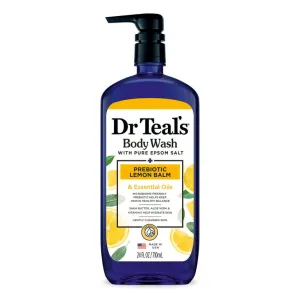 DR TEAL'S PREBIOTIC LEMON BALM BODY WASH 710ML