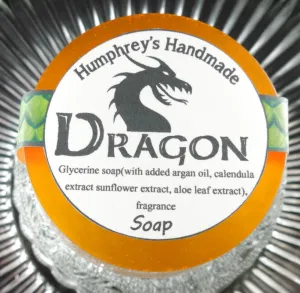 DRAGON Soap | Glycerin Smoke Bonfire Scent | Beard Wash | Shave Soap