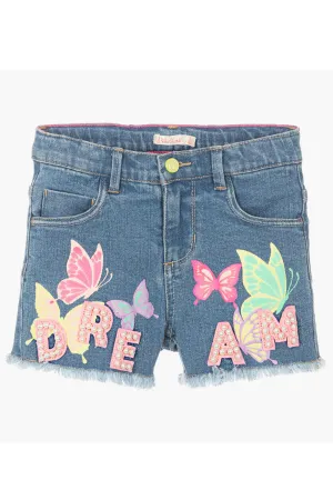Dream Embellished Denim Shorts