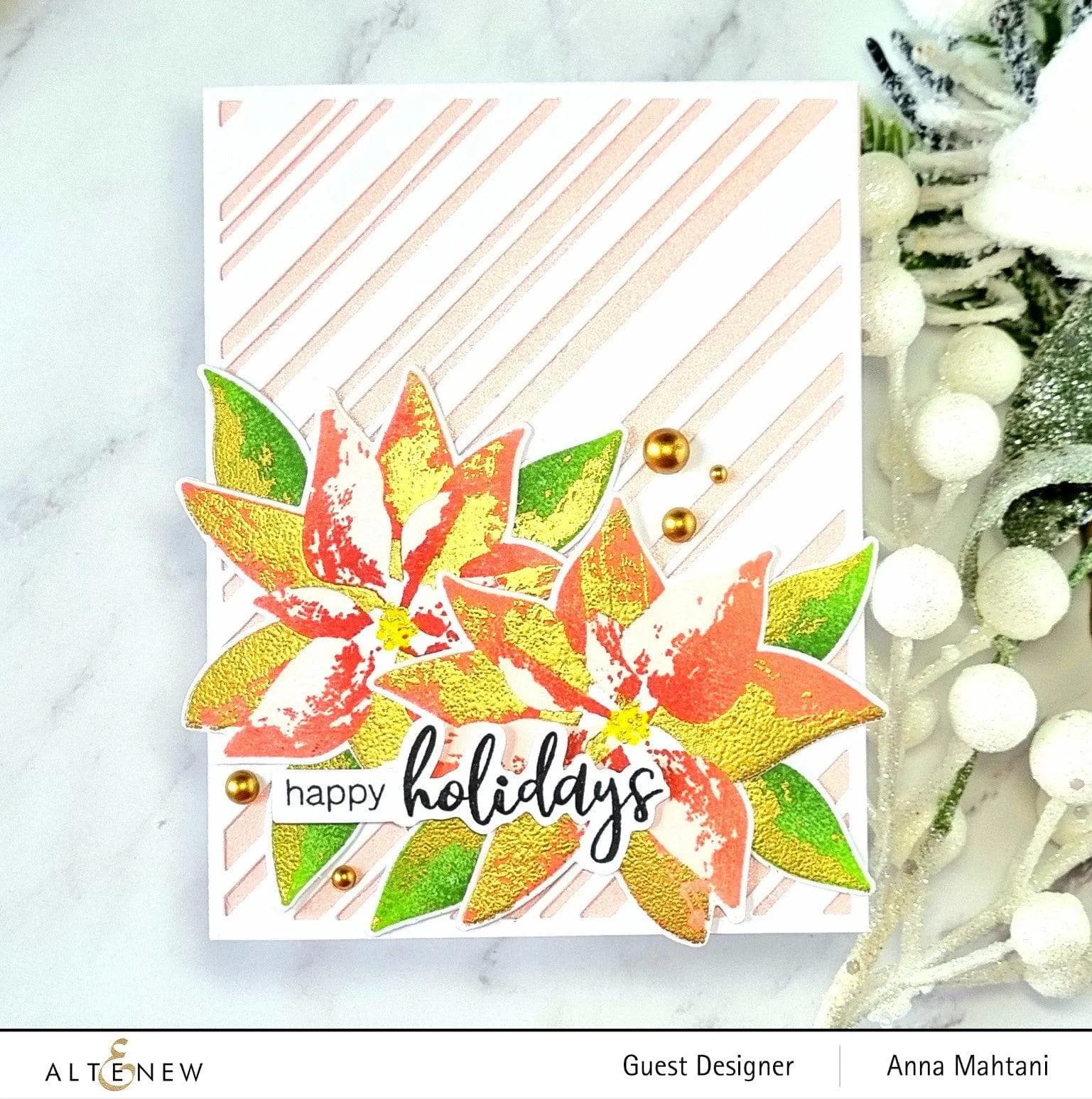 Dry Brush Poinsettia