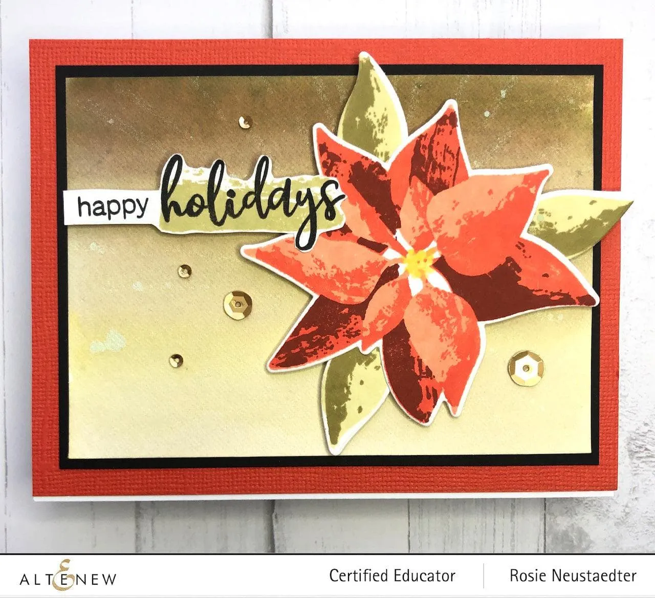 Dry Brush Poinsettia