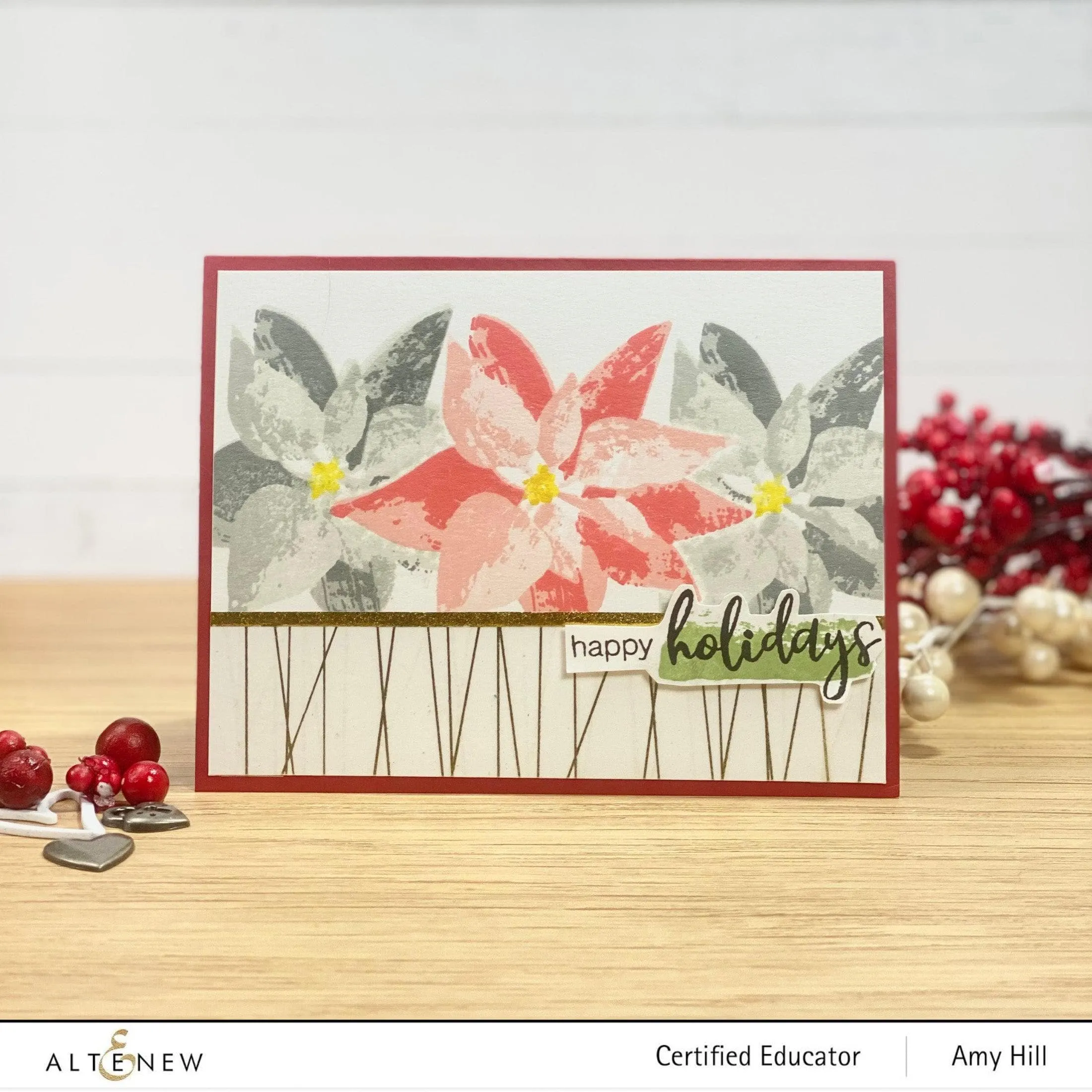 Dry Brush Poinsettia