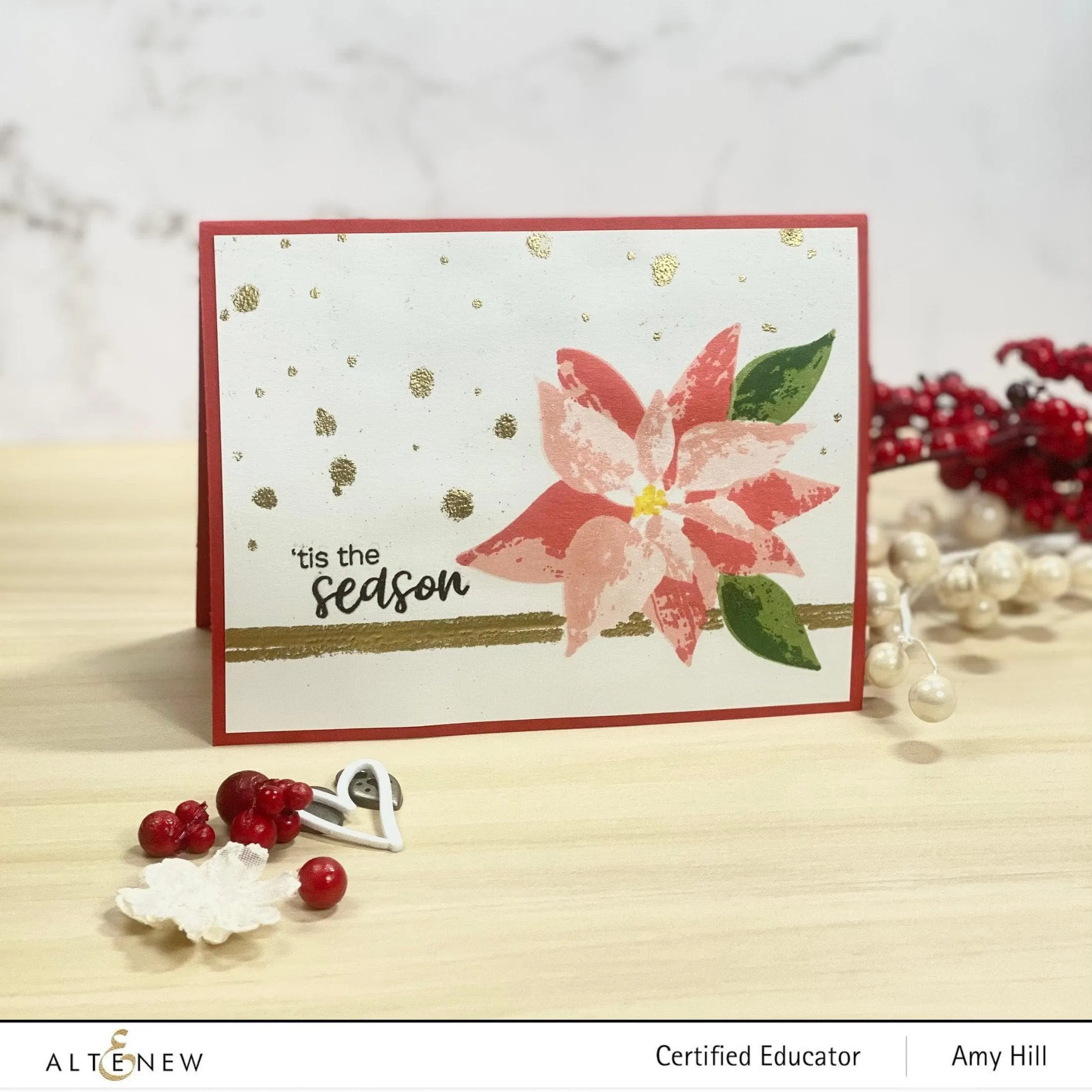 Dry Brush Poinsettia