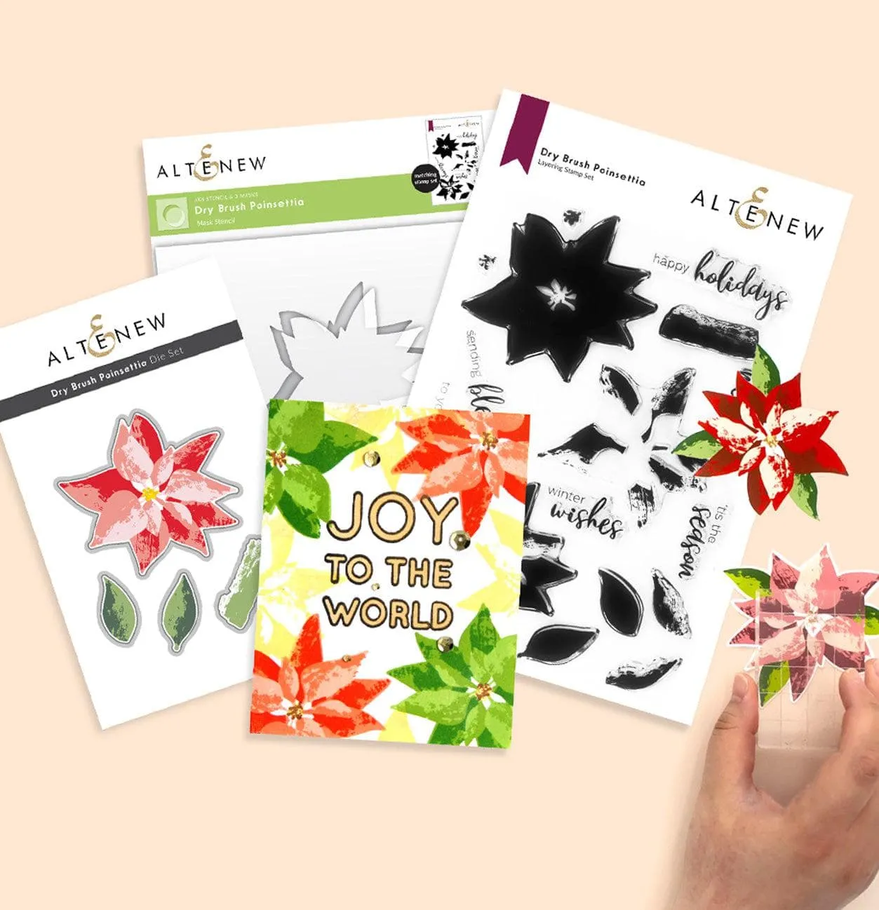 Dry Brush Poinsettia