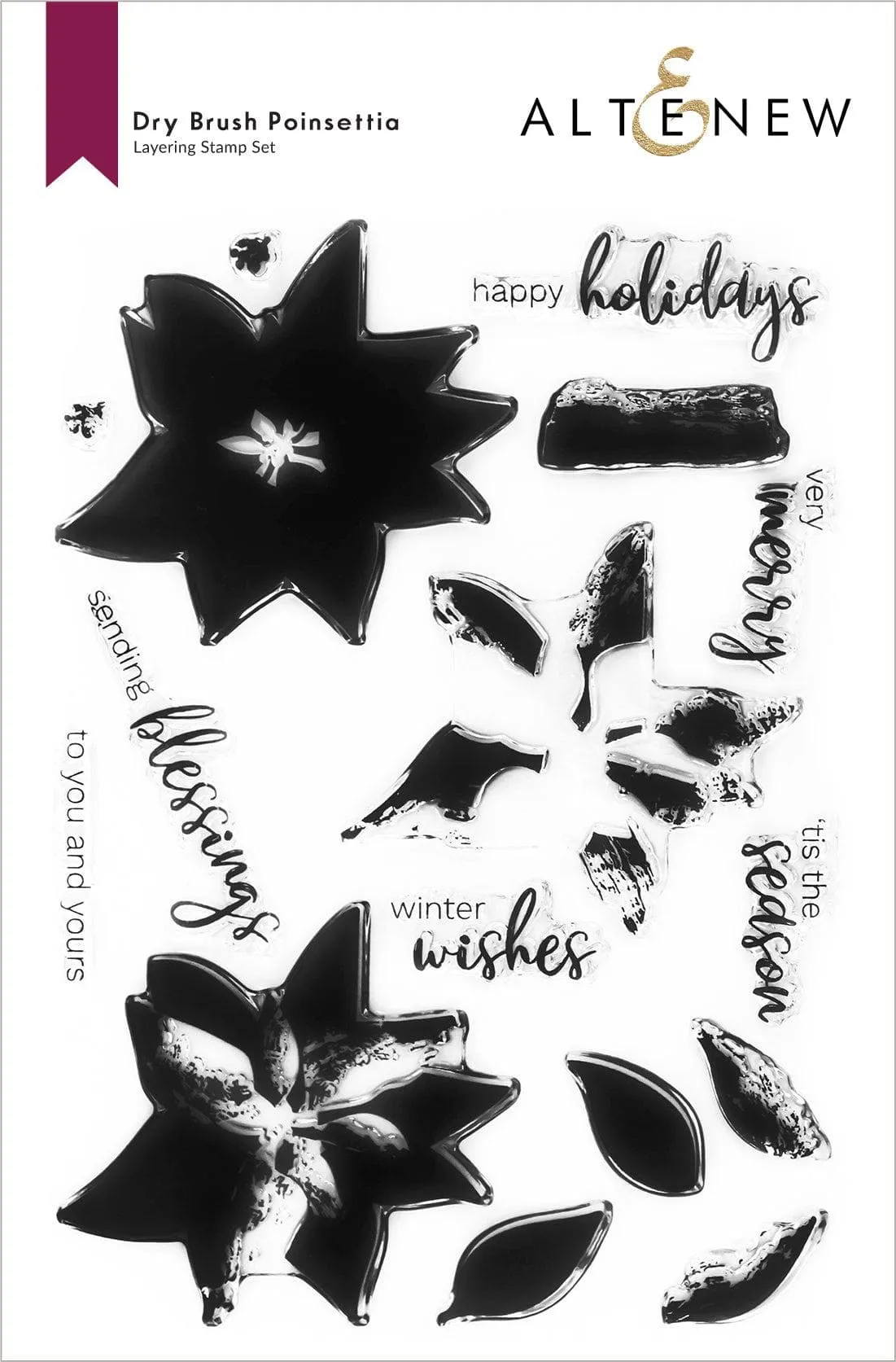 Dry Brush Poinsettia
