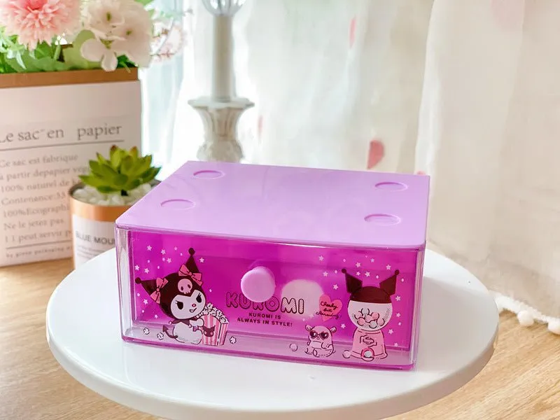 Dumpling Biological Desktop Drawer Box Jewelry Lipstick Storage Box Small Drawer Finishing Box Classification Storage Box Rack