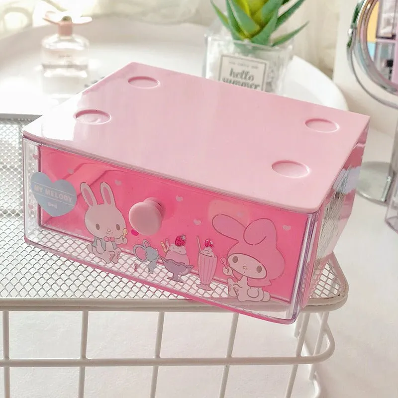 Dumpling Biological Desktop Drawer Box Jewelry Lipstick Storage Box Small Drawer Finishing Box Classification Storage Box Rack