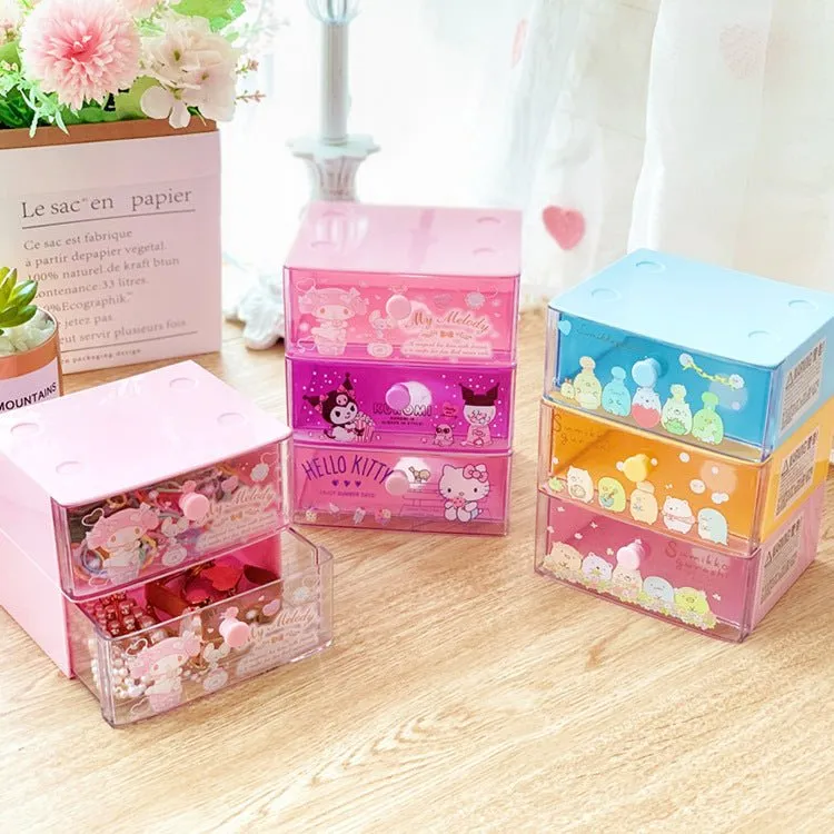 Dumpling Biological Desktop Drawer Box Jewelry Lipstick Storage Box Small Drawer Finishing Box Classification Storage Box Rack