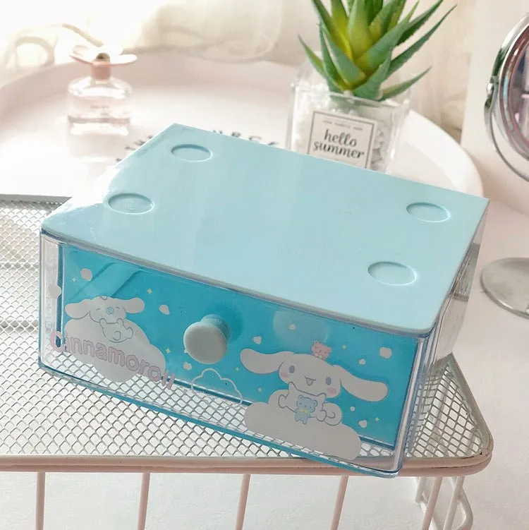 Dumpling Biological Desktop Drawer Box Jewelry Lipstick Storage Box Small Drawer Finishing Box Classification Storage Box Rack