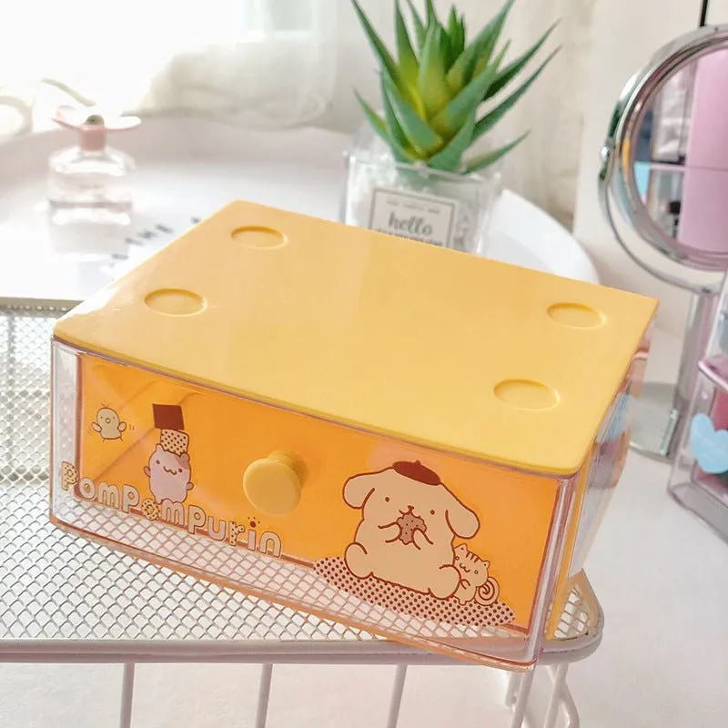 Dumpling Biological Desktop Drawer Box Jewelry Lipstick Storage Box Small Drawer Finishing Box Classification Storage Box Rack