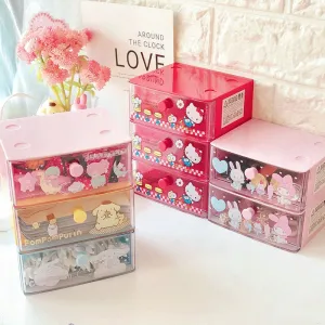 Dumpling Biological Desktop Drawer Box Jewelry Lipstick Storage Box Small Drawer Finishing Box Classification Storage Box Rack