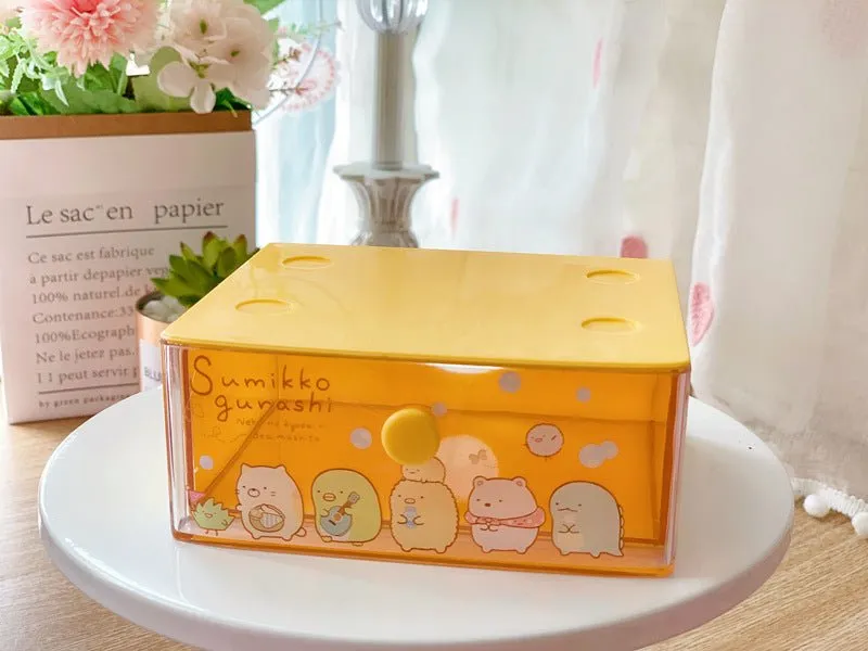 Dumpling Biological Desktop Drawer Box Jewelry Lipstick Storage Box Small Drawer Finishing Box Classification Storage Box Rack