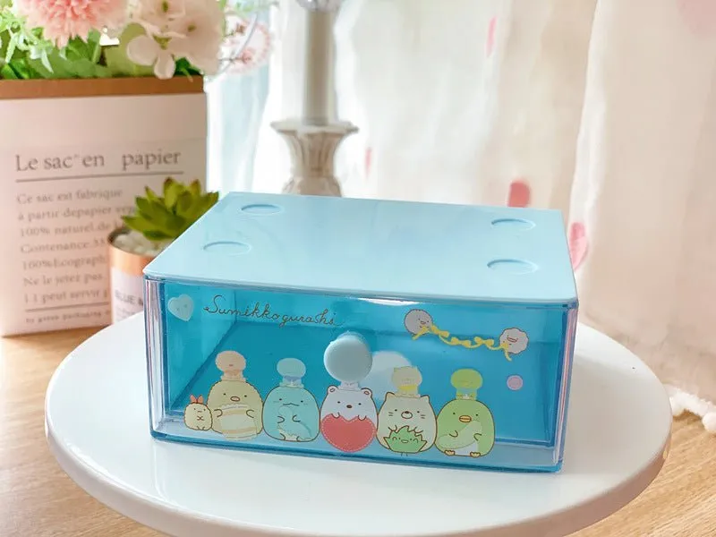 Dumpling Biological Desktop Drawer Box Jewelry Lipstick Storage Box Small Drawer Finishing Box Classification Storage Box Rack