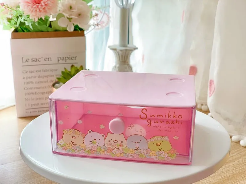 Dumpling Biological Desktop Drawer Box Jewelry Lipstick Storage Box Small Drawer Finishing Box Classification Storage Box Rack