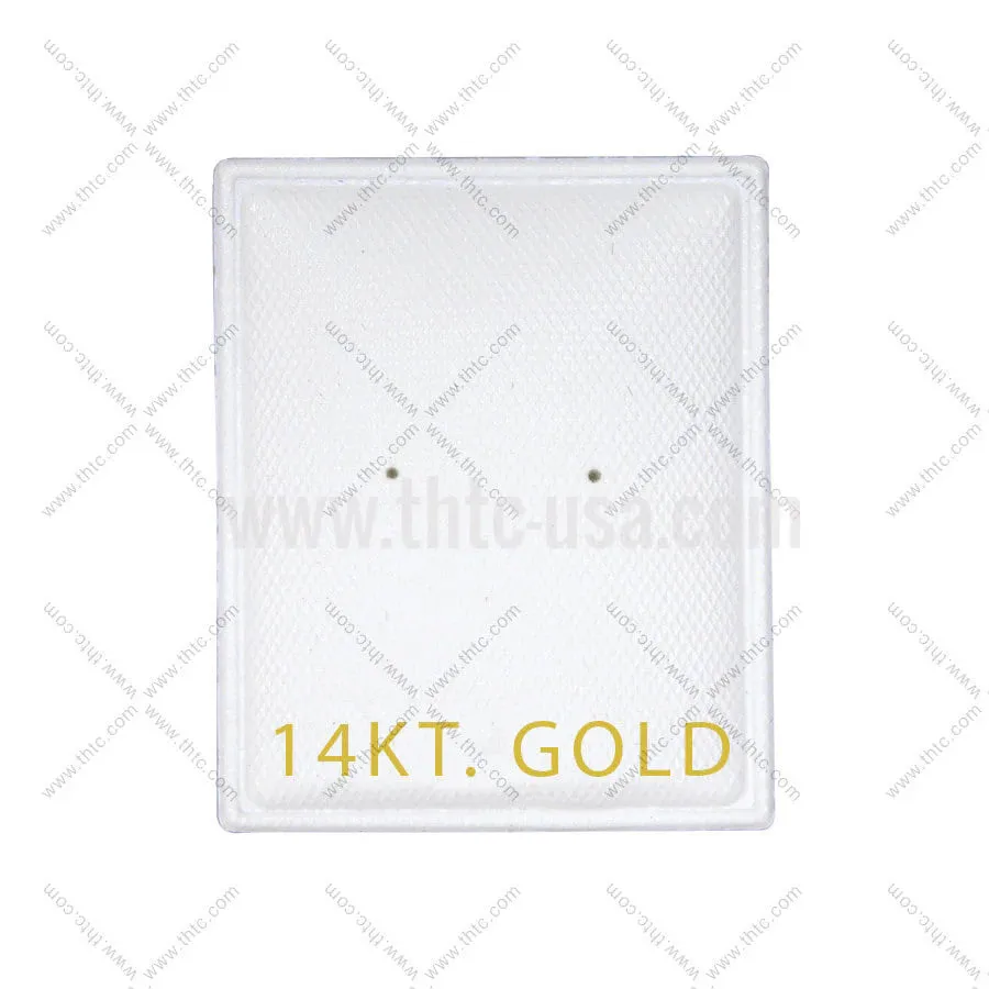 Earring Puff Pads - "14 KT Gold" (1 1/8" x 1 3/8")