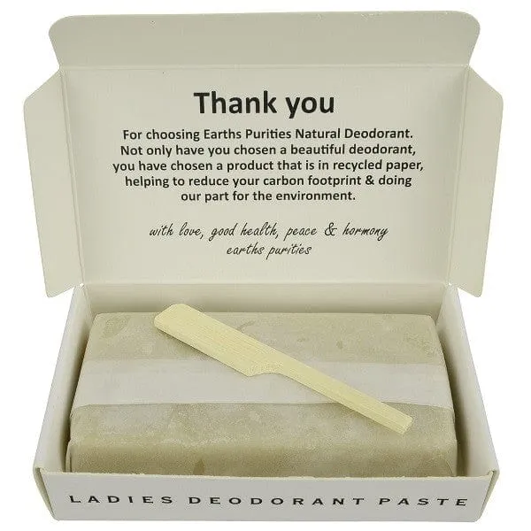 Earths Purities Ladies Natural Deodorant Paste