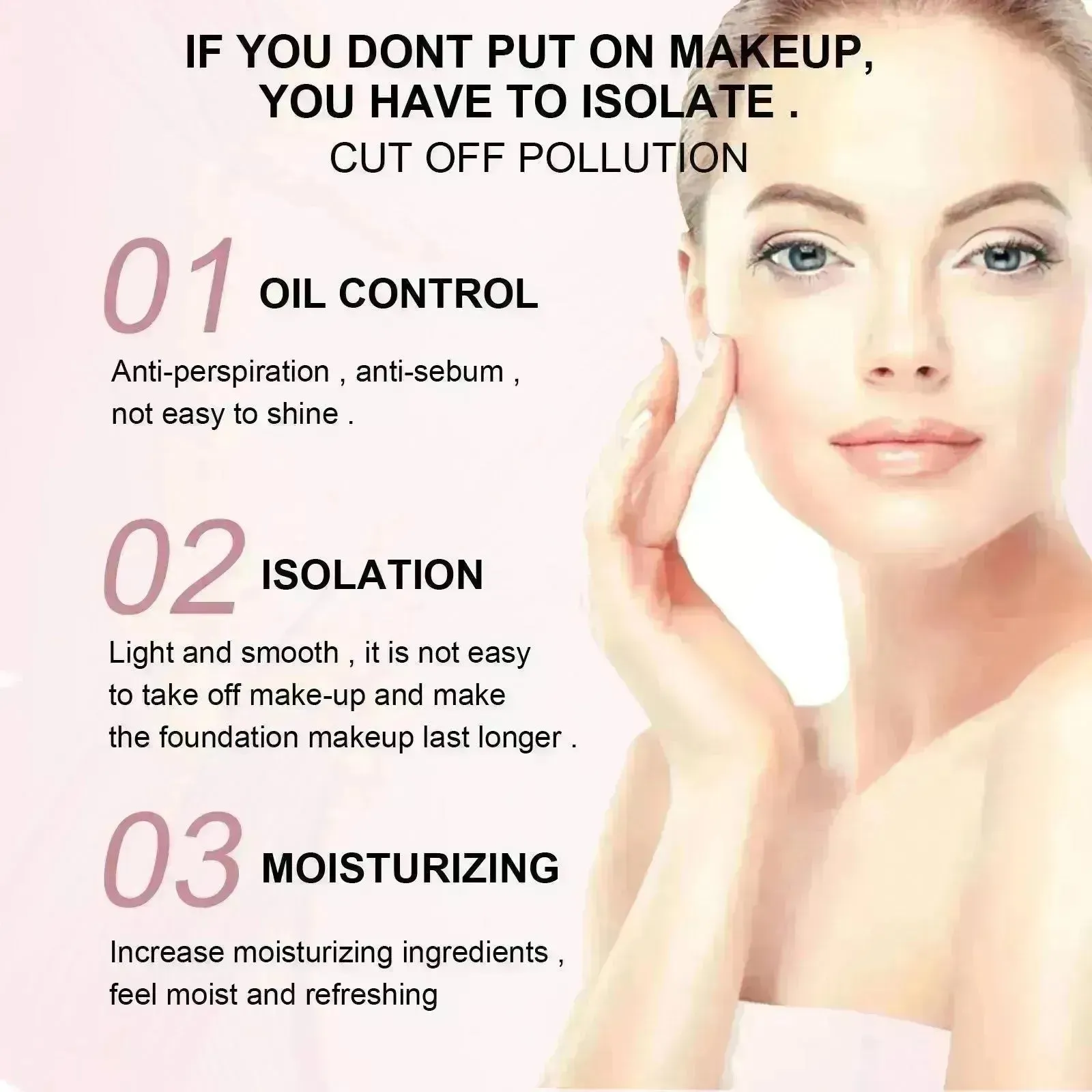 EELHOE Makeup Base Long Lasting Isolation Oil Free Makeup Primer