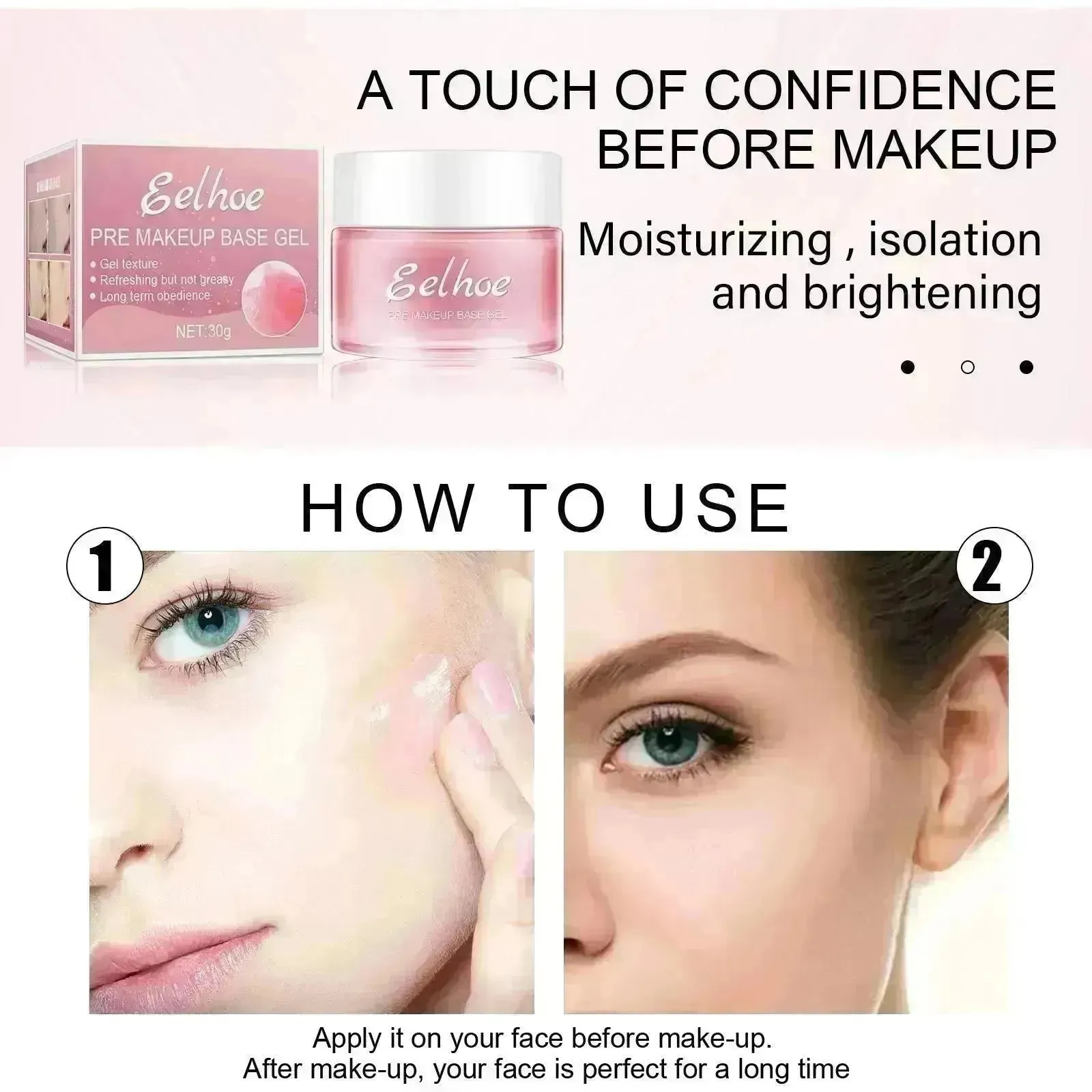EELHOE Makeup Base Long Lasting Isolation Oil Free Makeup Primer