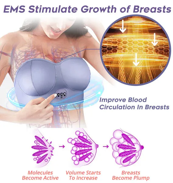 Electric Vibration Breast Massager for Enhanced Bustline and Relaxation