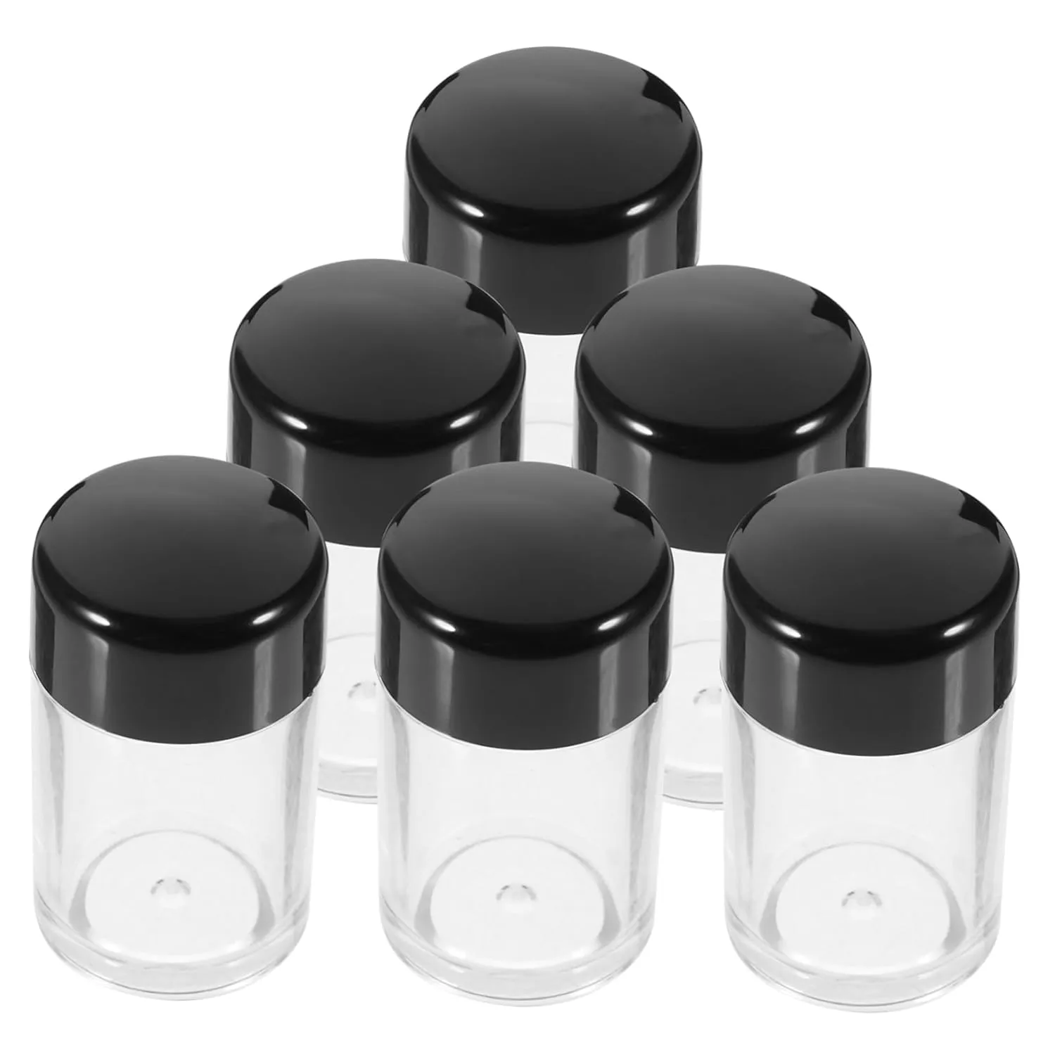 Empty Powder Boxes for Travel 6pcs Makeup Containers Reusable Plastic for Loose Powder More