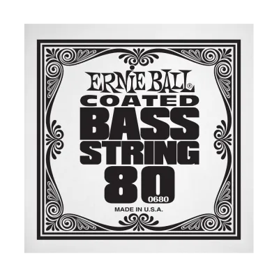 Ernie Ball 0680EB .080 Single Coated Nickel Wound Electric Bass String