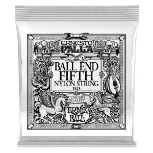 Ernie Ball 1525EB 6-Pack Gold 5th Ernesto Palla Nylon Ball End Classical Guitar Strings - 036