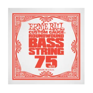 Ernie Ball 1675EB .075 Single Nickel Wound Electric Bass String