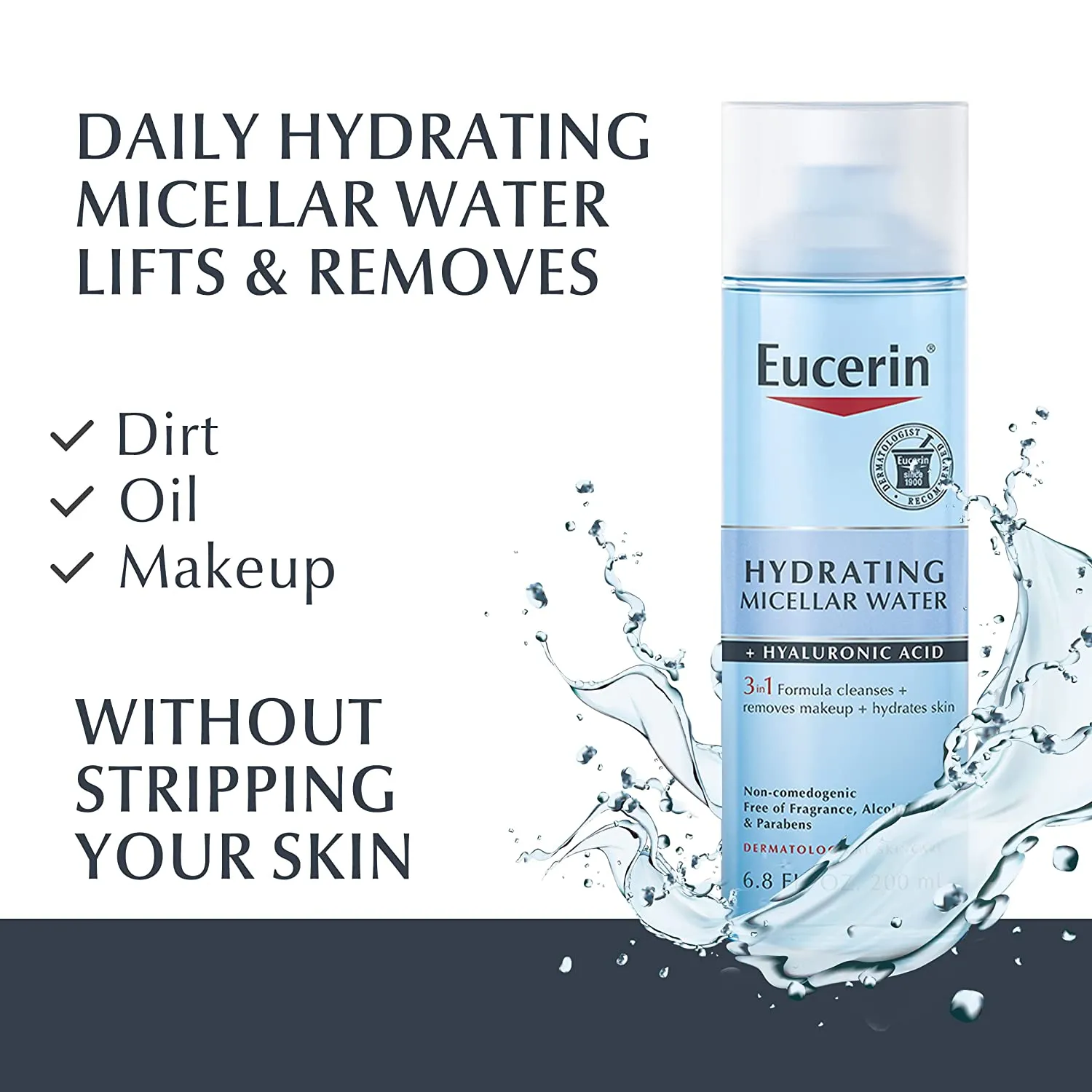 EUCERIN Hydrating Micellar Water   Hyaluronic Acid ماء الميسلار